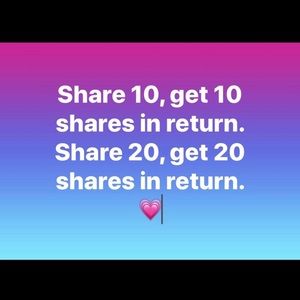 Share 10 And I’ll share 10 of yours. Rules: